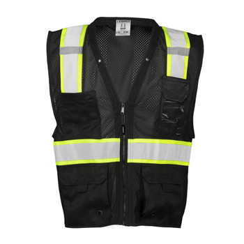 BUY Enhanced Visibility Multi Pocket Mesh Vest, Black/Lime now and SAVE!