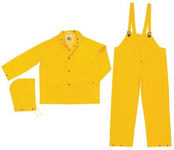 BUY Classic Series Rain Gear
PVC / Polyester Material
3 Piece Waterproof Yellow Rain Suit
Rain Jacket, Detachable Hood and Bib Pants now and SAVE!