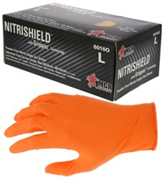 BUY 6 mil NitrileShield with Grippaz
Powder Free Disposable Nitrile
Industrial Food Service Grade
Textured Grip 9.5 Inches
Orange now and SAVE!