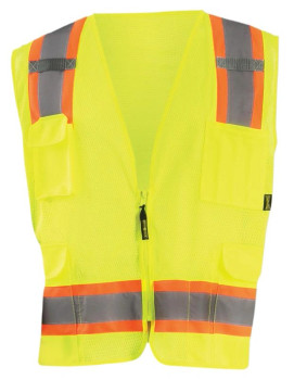 BUY High Visibility Two-Tone Surveyor Mesh Vest, Yellow now and SAVE!