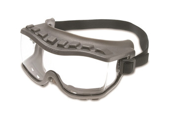Uvex Strategy Safety Goggles. Available in Gray Body Direct Venting, Clear Uvextra AF Fabric Headband. Shop Now!