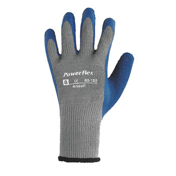 Ansell Powerflex Multi-Purpose Textured Palm Coated Heavy-Duty Glove with Knitwrist Cuff. Shop Now!