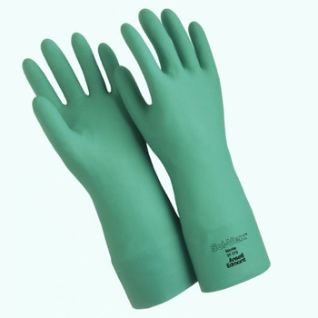 Ansell Sol-Vex 15 mil Nitrile Flock Lined Gloves with Straight Cuff. Shop Now!