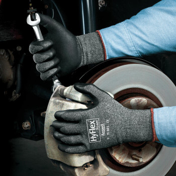 Ansell 11-801-9 HyFlex Multi-purpose Palm Coated Light Duty Gloves. Shop Now!
