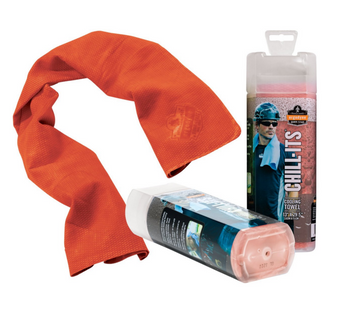 Ergodyne 6602 Chill Its Evaporative Cooling Towel in Orange. Shop now!