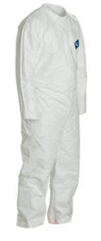 Dupont Tyvek TY120S-5XL - White Coveralls w/ Open Wrists and Ankles, 5XL - 1 Each