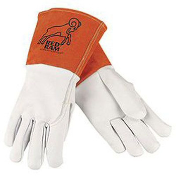 MCR 4840L Red Ram Goatskin MIG TIG Welding Gloves - Large - 1 Pair