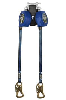 FallTech 84108TP8S 8' EdgeCore FT-X Tie-Back Class 2 LE SRL, Twin-leg with Steel 5k Snap Hooks, BUY NOW!