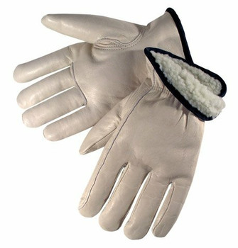 Leather Cowhide Driver Gloves Winter Pile Lined Premium Grade. Shop Now!