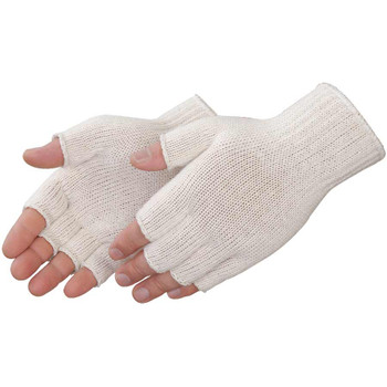 Liberty F4517Q Fingerless Gloves Natural White Cotton/Polyester