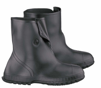Onguard 86020 PVC 10 Inch Black Overshoe w/ 4-Way Cleated Outsole