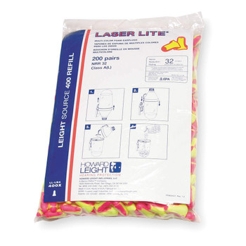 Howard Leight LL-LS4 Laser Lite Earplugs Dispenser Refill NRR 32. Shop Now!