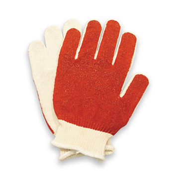 144 Wholesale Rubber Grip Cotton Work Gloves