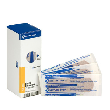 First Aid Only FAE-3001 SmartCompliance Refill 1" X 3" Fabric Bandages. Shop Now!