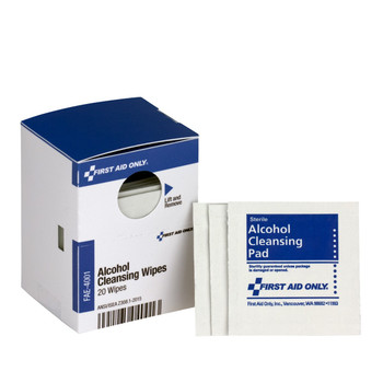 FAE-4001 First Aid Only Alcohol Cleansing Pad 20 Pads. Shop Now!