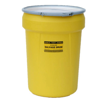 Buy Eagle 1602 Salvage Drum 30 Gal Yellow with Metal Lever-Lock Ring today and SAVE up to 25%.