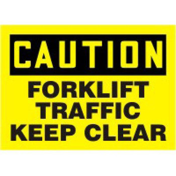 Accuform MVHR694 Caution Forklift Traffic Keep Clear Sign. Shop now!