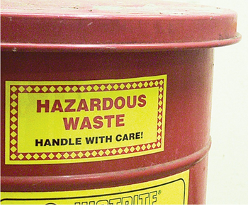 Accuform MHZWCA California Hazardous Waste Chemical Properties Label . Shop now!