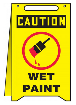 Accuform MF111 Caution Wet Floor w/ Graphic - Caution Fold Ups. Shop now!
