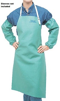 Weldas 33-7036 9 oz Cotton FR Green Bib Apron. Shop now!