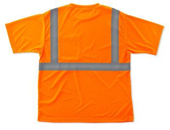 Ergodyne 8289 GloWear Class 2 Economy T Shirts Rear view as Shown in Orange. Shop now!