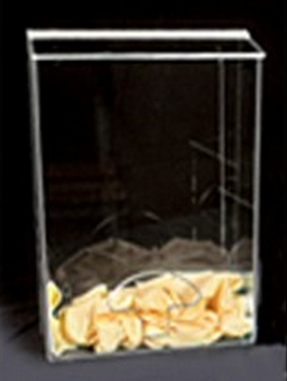 AK-790 Acrylic Accessory Bin. Available in Amber and Clear. Shop now!