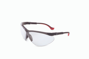 Uvex Genesis XC Safety Glasses. Available in Black Frame, Clear Ultra-dura Lens. Shop Now!