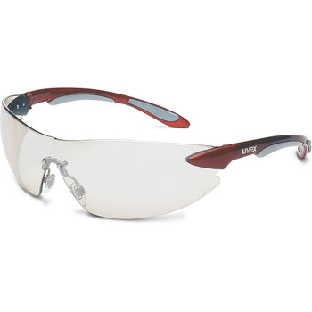 Uvex Ignite Safety Glasses Metallic Red & Silver Frame. Shop Now!