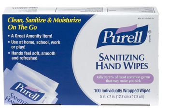 Purell Sanitizing Hand Wipes - 270 Count Canister (Case of 6) (GOJ 9113-06)