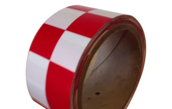 INCOM 6" x 108' Checkerboard Laminated Tape - DISCONTINUED