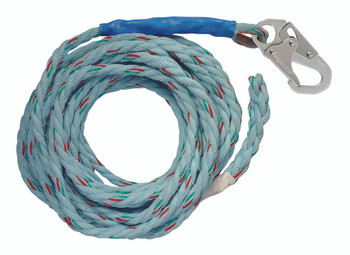 FallTech 8149T 50' Vertical Lifeline - 5/8" Copolymer Rope, Taped End. Shop Now!