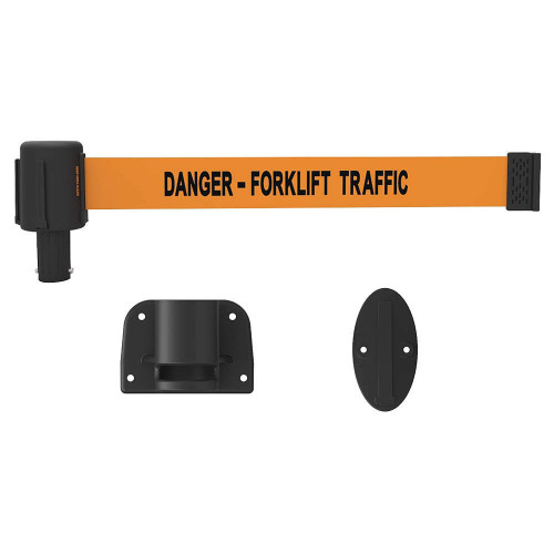 Banner Stakes PL4120 PLUS Wall Mount System, Orange "Danger Forklift". Shop now!