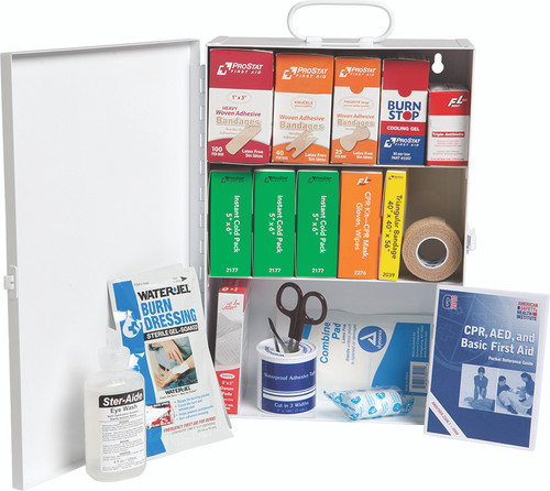 Prostat First Aid Mini 3 Shelf Class A Industrial Cabinet Kit. Shop Now!