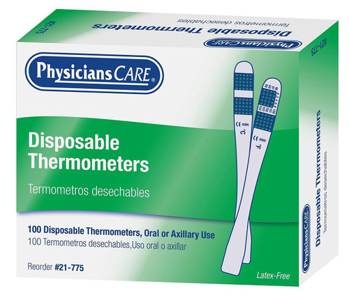 First Aid Only 21-775 Disposable Thermometers. Shop Now!