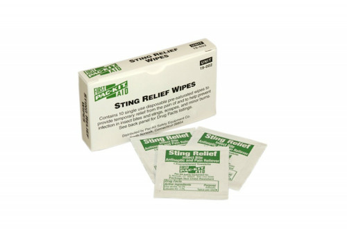 First Aid Only FA-19-002 First Aid Only Sting Relief Wipes, 10 Per Box.Shop Now!