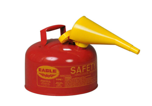 Buy Eagle UI25FS 2.5 Gal Red Type I Safety Can w/ F-15 Funnel today and SAVE.