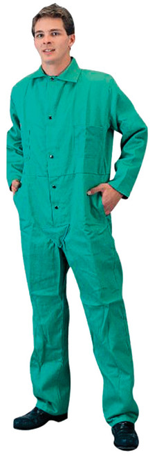 Shop Flame-Retardant Green Cotton Coveralls now and SAVE!