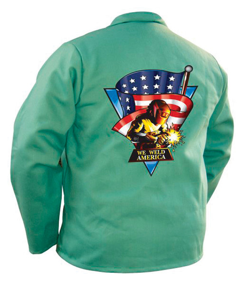 Shop We Weld America Screen Print Green Jacket now and SAVE!