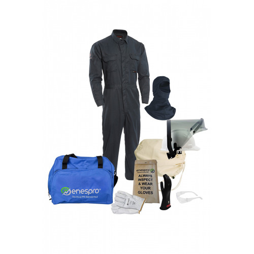 BUY NSA Enespro Tecgen Fr 8 Cal Coverall Arc Flash Kit With Balaclava now and SAVE!