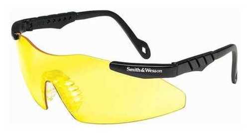 BUY Smith & Wesson Magnum 3G Mini Safety Glasses (19828), Amber (Yellow) Lenses, Black Frame, Unisex for Men and Women now and SAVE!