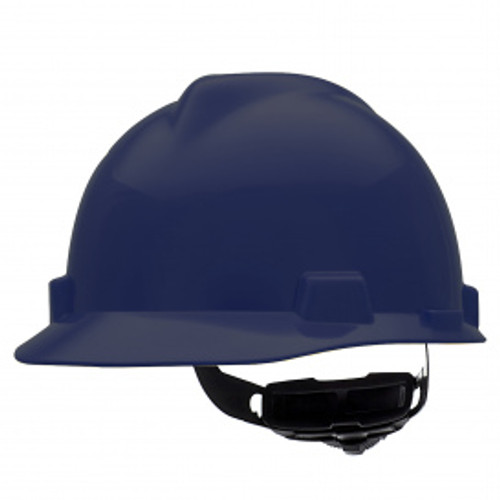 MSA V-Gard Slotted Cap, Dark Blue, W/Fas-Trac Iii Suspension, 802972 - 1 Each