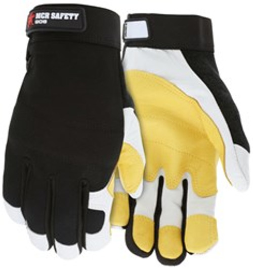 BUY MCR Safety Mechanics Gloves
Reinforced Thumb Crotch
Rugged Grain Goatskin with Double Palm
Spandex Back with Adjustable Hook and Loop Wrist Closure now and SAVE!