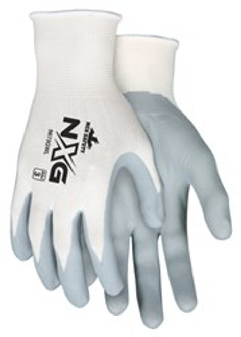 BUY MCR Safety NXG Work Gloves
13 Gauge White Nylon Shell
Gray Nitrile Foam Palm and Fingertips now and SAVE!