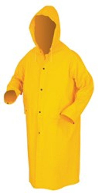 BUY Classic Series Rain Gear
.35mm PVC / Polyester Material
Waterproof Yellow Raincoat
Detachable Hood now and SAVE!