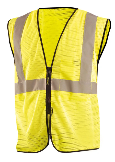 BUY High Visibility Value Mesh Standard Zipper Safety Vest, Yellow now and SAVE!
