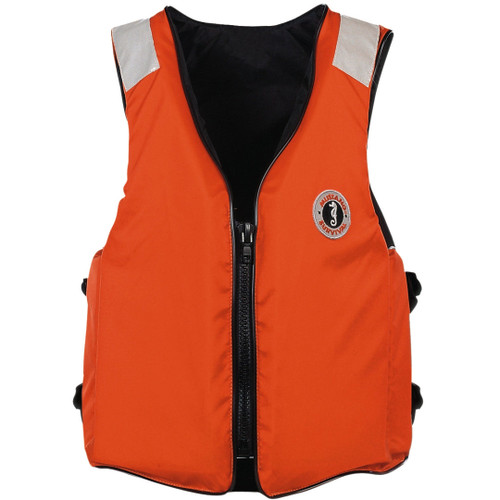 BUY CLASSIC INDUSTRIAL FLOTATION VEST WITH SOLAS REFLECTIVE TAPE, Orange now and SAVE!