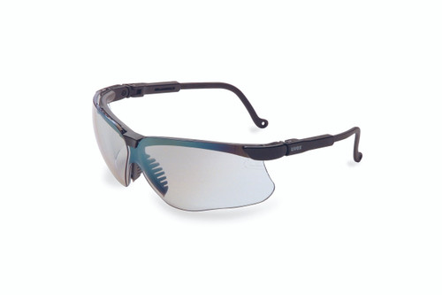  Genesis Safety Glasses, Vapor Blue Frame, Clear Ultra-dura Lens