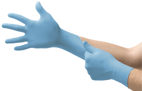 Ansell 92-575 TNT Blue Disposable Nitrile Glove with Rolled Beaded Cuff. Shop now!