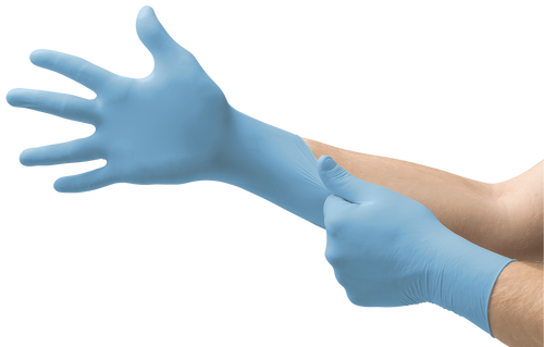 Ansell 92-575 TNT Blue Disposable Nitrile Glove with Rolled Beaded Cuff. Shop now!