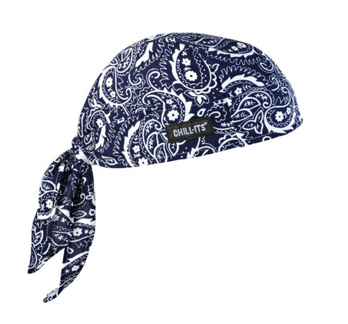 Ergodyne 6615 Chill Its High Performance Dew Rag in Navy Western . Shop now!